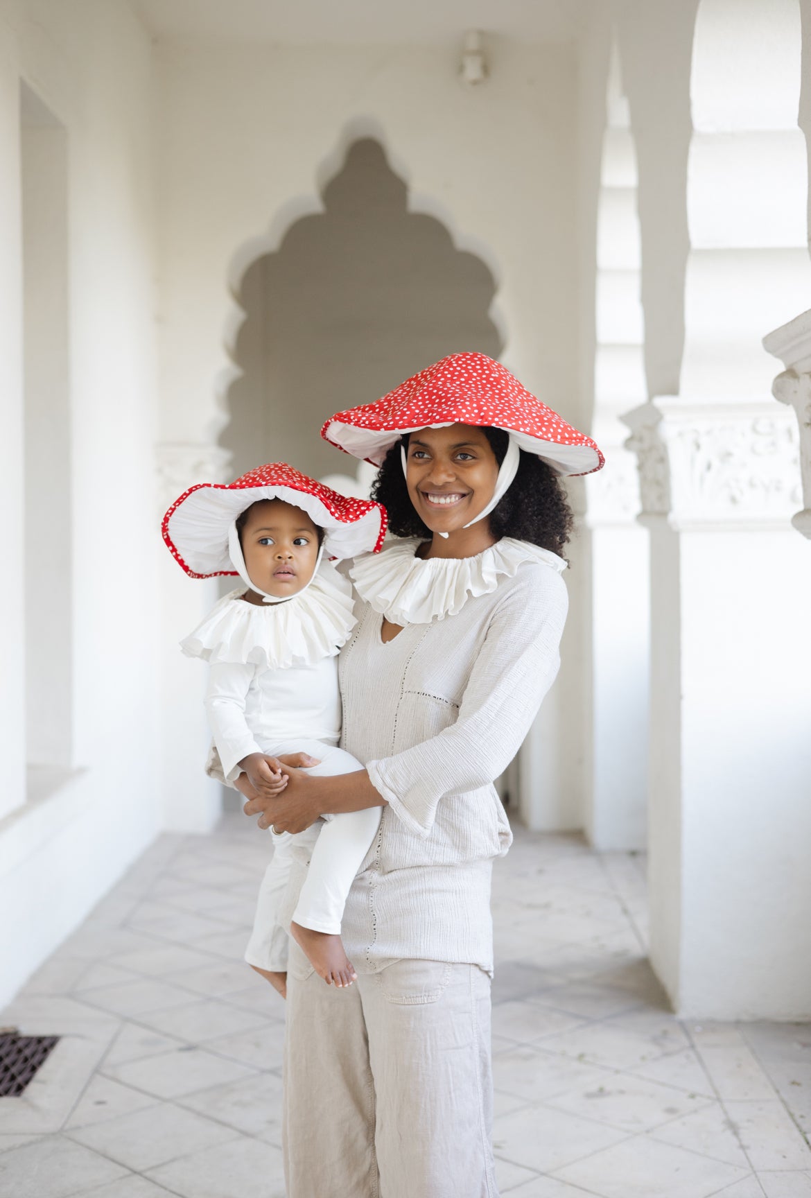 Mommy and me toadstool hats