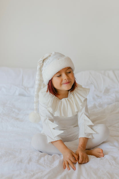 White and Gold Elf Hat