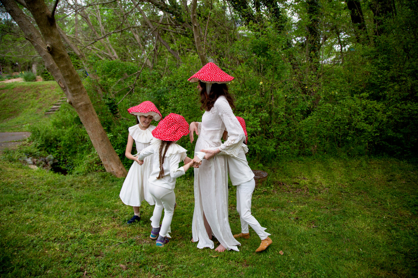 mushroom hat, family toadstool costumes, adult toadstool hat, woodland costumes, Mother Earth costume, woodland fairy costume, family trick or treating costumes, mushroom hat for women, teen mushroom costume, toadstool hat